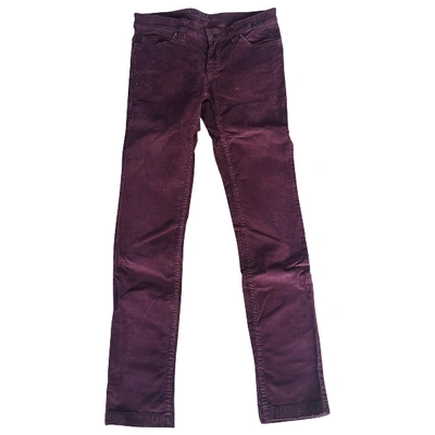 Pre-owned Zadig & Voltaire Velvet Trousers