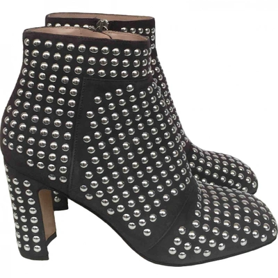 Pre-owned Christopher Kane Ankle Boots In Black
