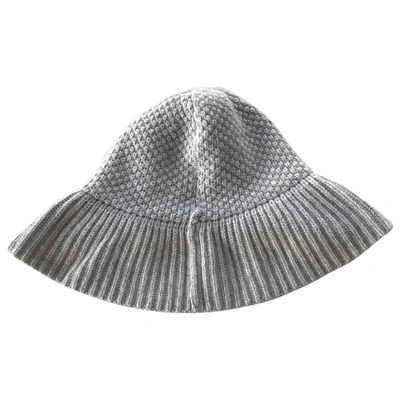 Pre-owned Fendi Cashmere Beanie In Grey
