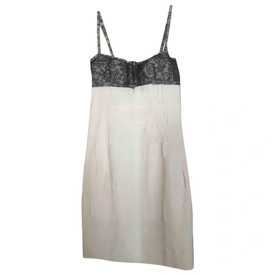 Pre-owned La Perla Mid-length Dress In Ecru