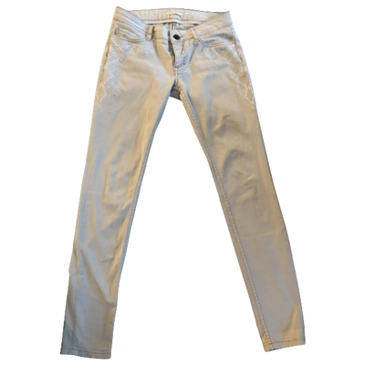 Pre-owned Maje Slim Jeans In Beige
