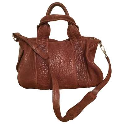 Pre-owned Alexander Wang Rocco Leather Handbag In Brown