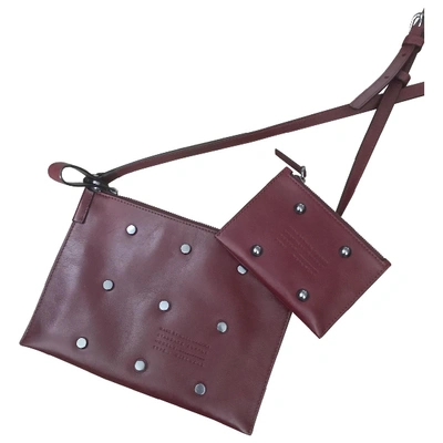 Pre-owned Marc By Marc Jacobs Leather Crossbody Bag In Burgundy
