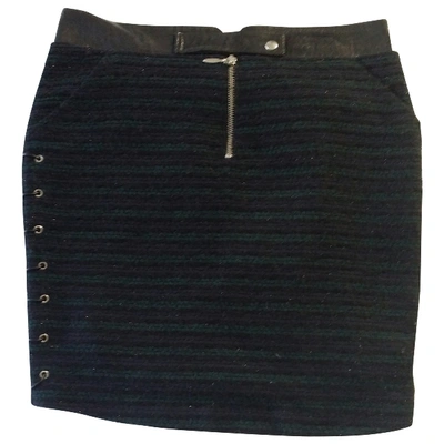 Pre-owned Roseanna Wool Mini Skirt In Navy