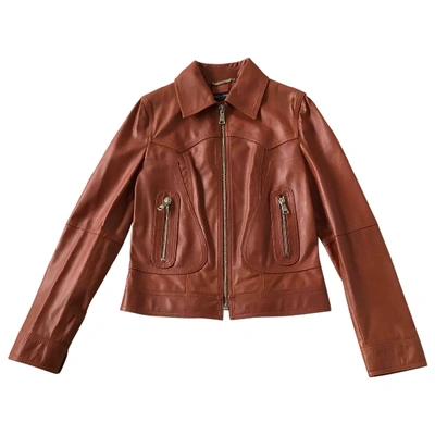 Pre-owned Dolce & Gabbana Leather Leather Jacket