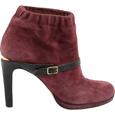 Pre-owned Vanessa Bruno Ankle Boots In Purple