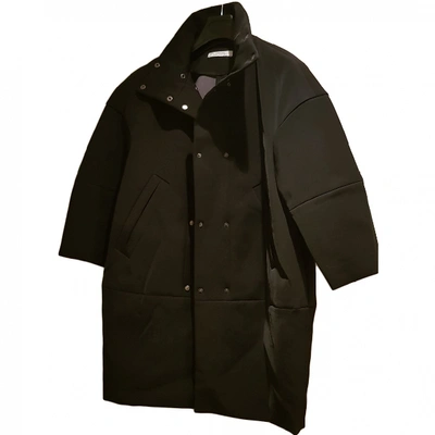 Pre-owned Versace Coat In Black