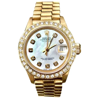 Pre-owned Rolex Lady Datejust 26mm Gold Yellow Gold Watch