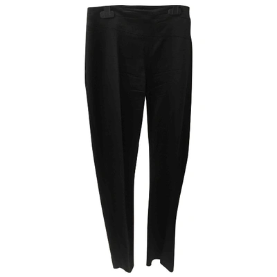 Pre-owned Karen Millen Slim Pants In Black
