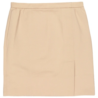 Pre-owned Louis Vuitton Mini Skirt In Beige
