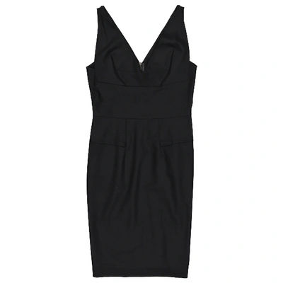 Pre-owned Roland Mouret Wool Mini Dress In Black