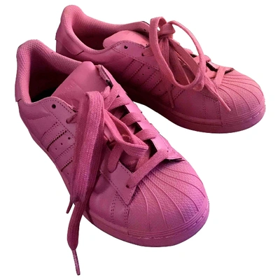 Pre-owned Adidas X Pharrell Williams Trainers In Pink