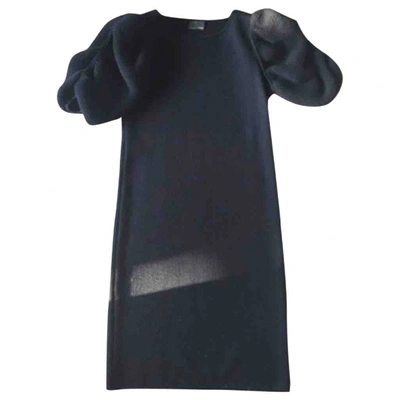 Pre-owned Fendi Wool Dress In Black
