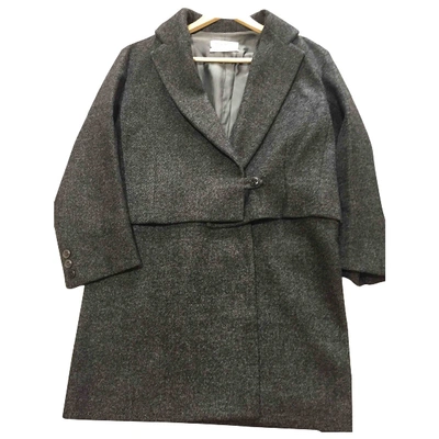 Pre-owned Saint Laurent Wool Jacket In Grey