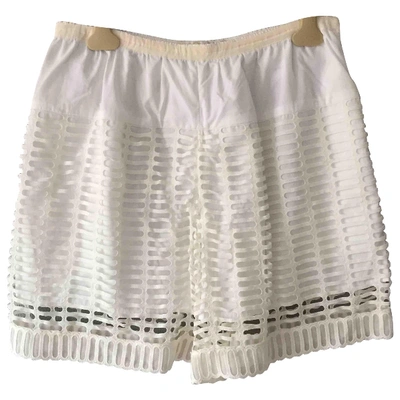 Pre-owned Chloé White Cotton Shorts