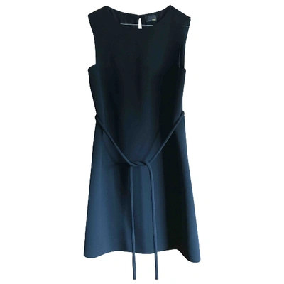 Pre-owned Fendi Silk Dress In Black