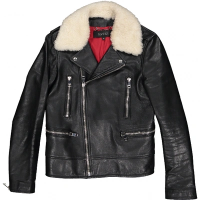 Pre-owned Gucci Brown Shearling Jacket