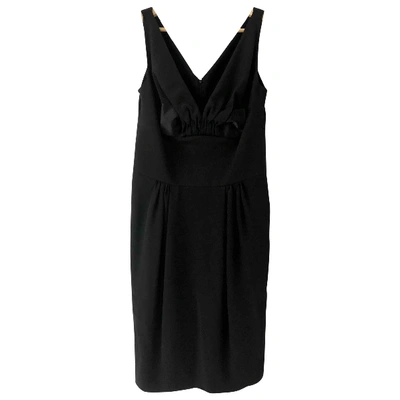 Pre-owned Dsquared2 Silk Mid-length Dress In Black