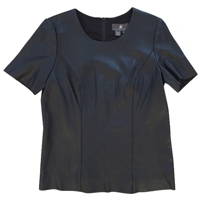 Pre-owned Sachin & Babi Leather Top In Black