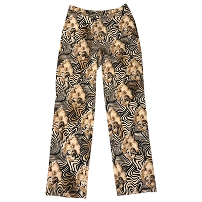 Pre-owned Escada Trousers In Other