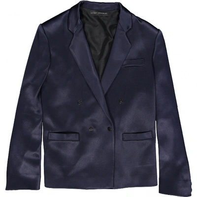 Pre-owned Anthony Vaccarello Navy Viscose Jacket