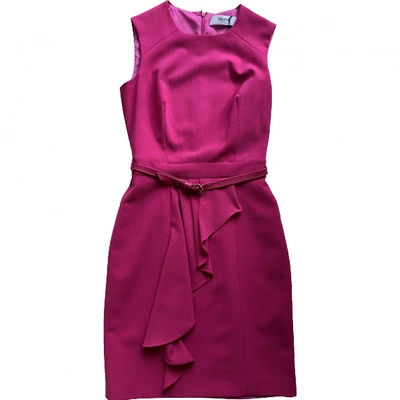 Pre-owned Blumarine Wool Mid-length Dress In Pink