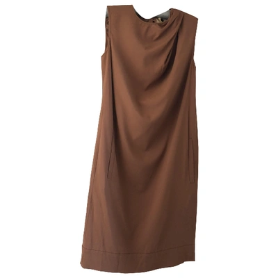 Pre-owned N°21 Mini Dress In Camel