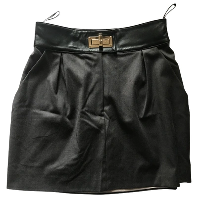Pre-owned Elisabetta Franchi Mini Skirt In Anthracite