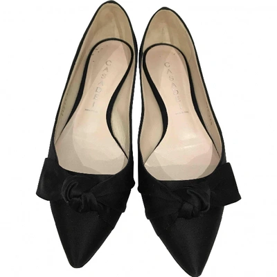 Pre-owned Casadei Cloth Flats In Black