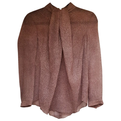 Pre-owned Carven Brown Synthetic Top