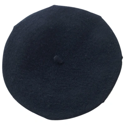 Pre-owned Blumarine Wool Beret In Black