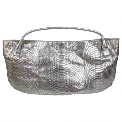 Pre-owned Devi Kroell Silver Python Handbag