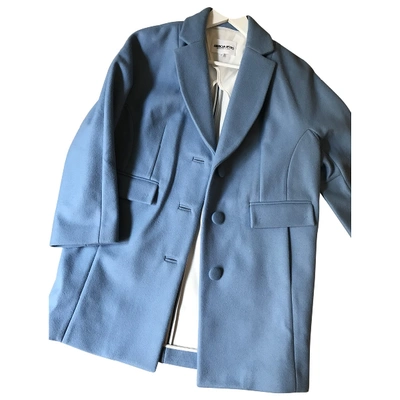 Pre-owned American Retro Wool Coat In Blue
