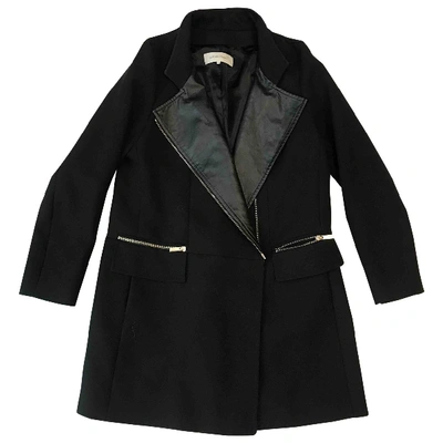 Pre-owned Gerard Darel Wool Coat In Black