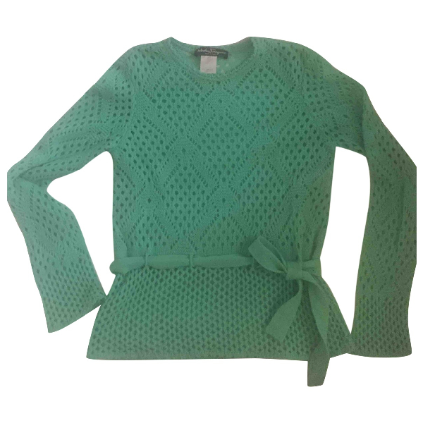 Pre-owned Salvatore Ferragamo Green Wool Knitwear | ModeSens