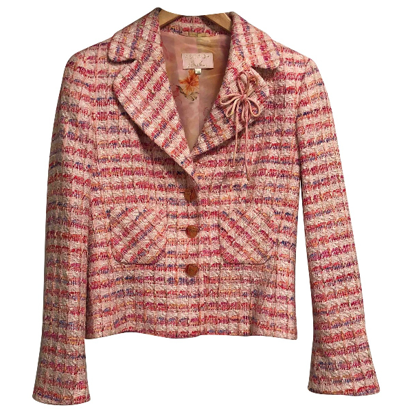 Pre-owned Escada Pink Tweed Jacket | ModeSens