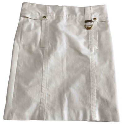 Pre-owned Gucci Mid-length Skirt In White