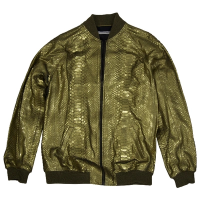 Pre-owned Saint Laurent Gold Python Jacket