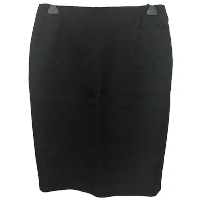 Pre-owned Escada Wool Mid-length Skirt In Black