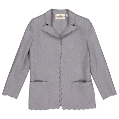 Pre-owned Valentino Wool Blazer In Grey