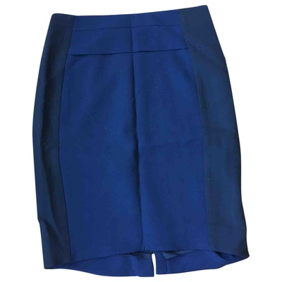 Pre-owned The Kooples Mini Skirt In Blue