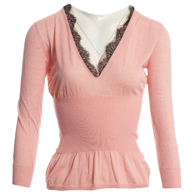 Pre-owned Prada Wool Knitwear In Pink