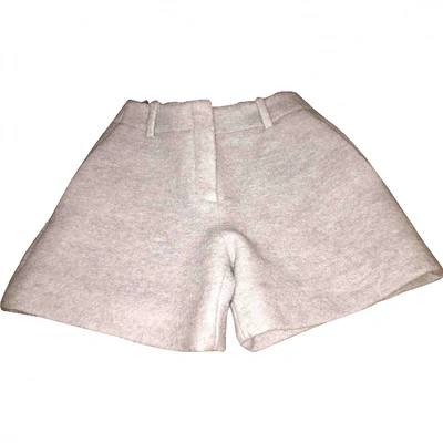 Pre-owned Carven Grey Wool Shorts
