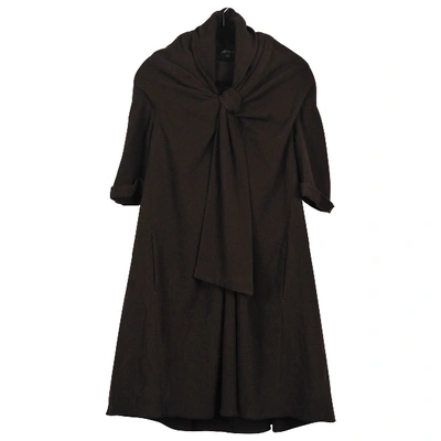 Pre-owned Marc Jacobs Wool Mid-length Dress In Brown