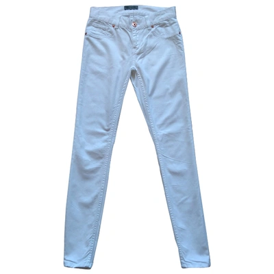 Pre-owned Ted Baker Slim Jeans In White
