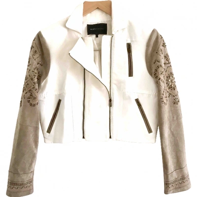 Pre-owned Bcbg Max Azria Jacket In White