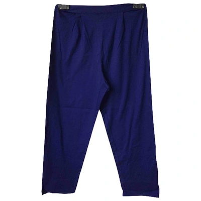 Pre-owned Eres Trousers In Blue