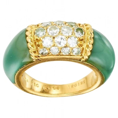 Pre-owned Van Cleef & Arpels Philippine Green Yellow Gold Ring