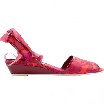 Pre-owned Marc By Marc Jacobs Cloth Sandals In Multicolour