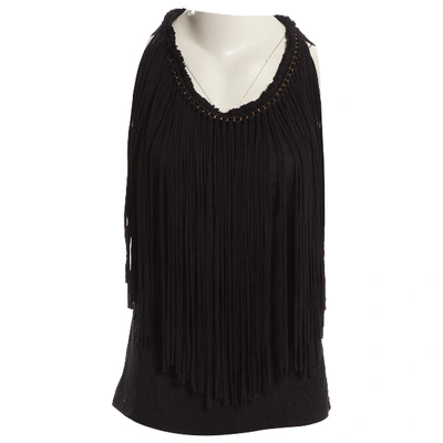 Pre-owned Lanvin Jersey Top In Black